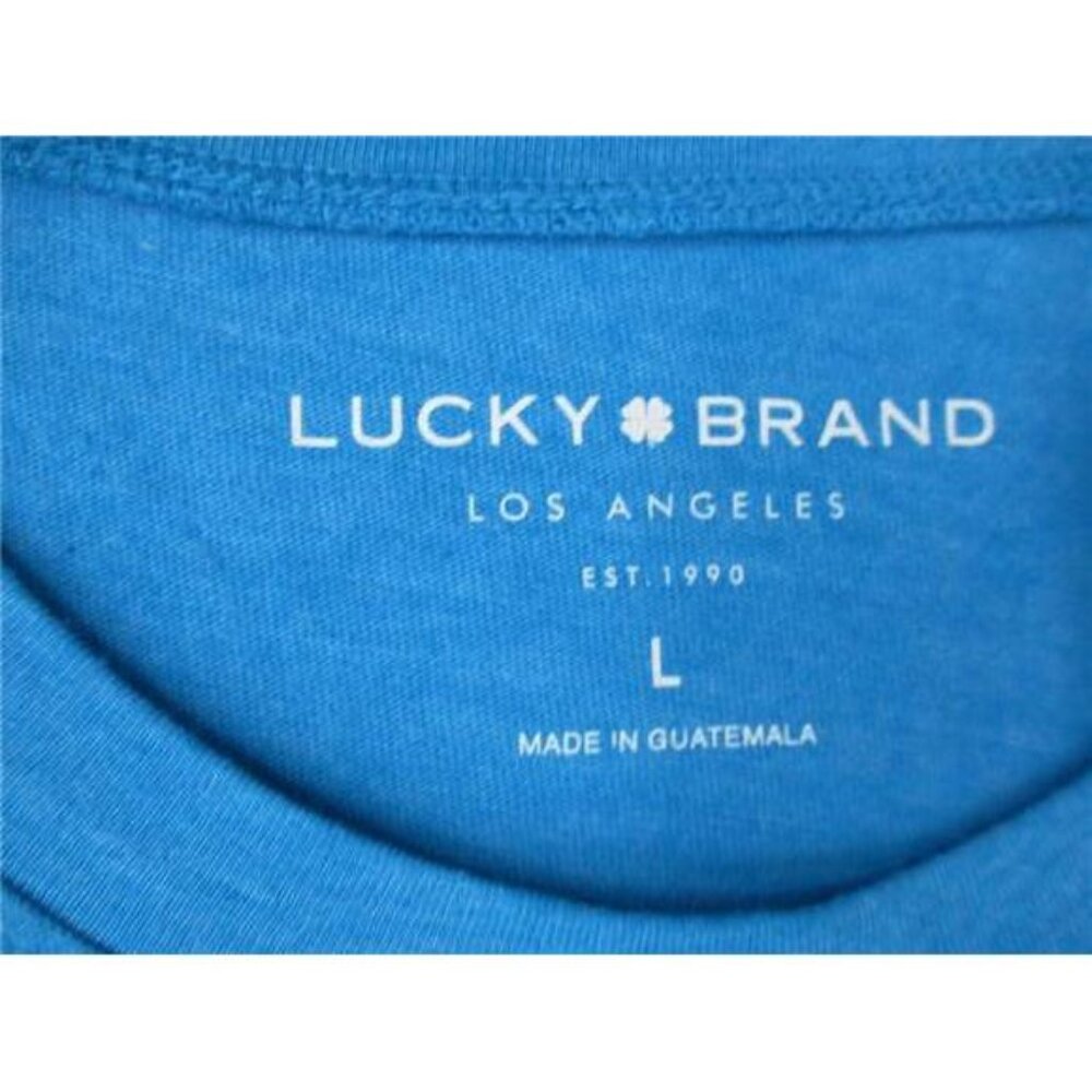 Lucky Brand Womens Printed T-Shirt (Blue Bird, Medium) - Picture 3 of 3